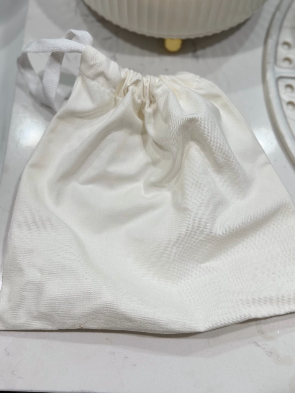 Gucci Cream Fabric Dust Bag with Subtle Logo